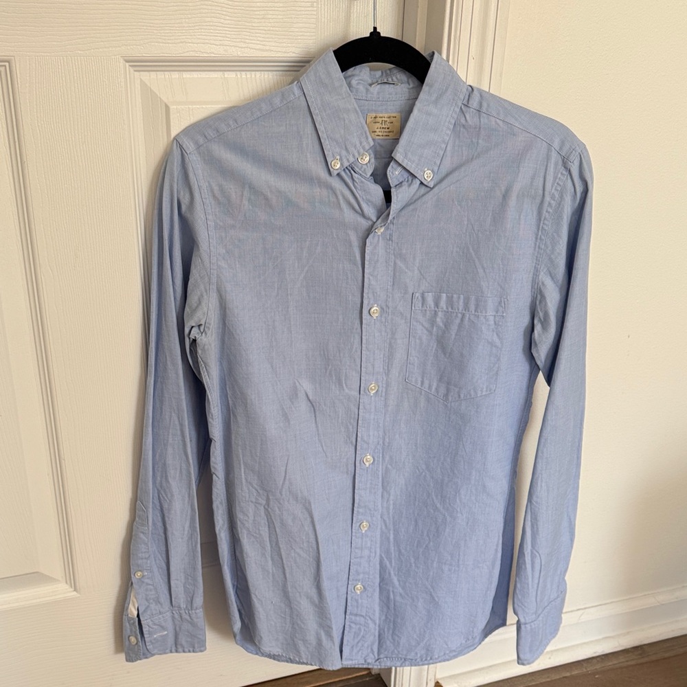 J. Crew XS slim light Blue Button-Down Shirt